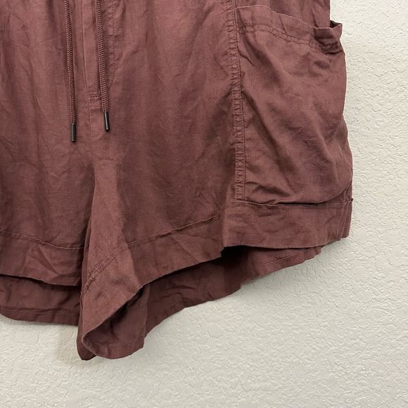 ATHLETA Cabo Linen 4" Shorts in Hearth Rose - Picture 3 of 7